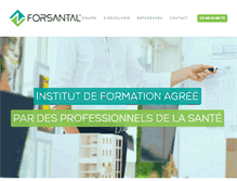 Tablet Screenshot of forsantal.fr